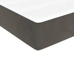 vidaXL Matelas de lit à ressorts ensachés Gris foncé 140x190x20 cm