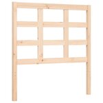 vidaXL Cadre de lit avec tête de lit 90x200 cm bois massif