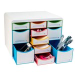 Moule De Classement Storebox Multi 11 Tiroirs Black Office - Blanc/arlequin - Exacompta