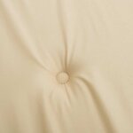 vidaXL Coussins de chaise à dossier haut lot de 6 beige tissu oxford