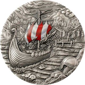 Pièce de monnaie en Argent 10 Dollars g 62.2 (2 oz) Millésime 2021 Afterlife VIKINGS