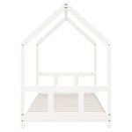 vidaXL Cadre de lit pour enfants blanc 90x190 cm bois de pin massif