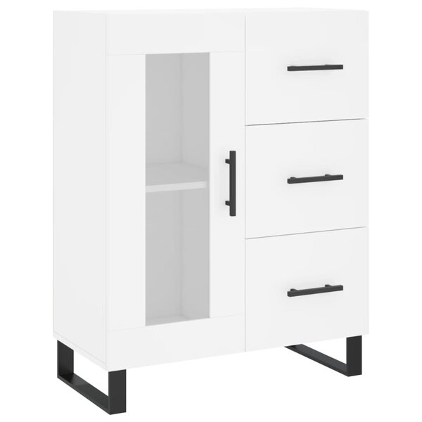 vidaXL Buffet blanc 69 5x34x90 cm bois d'ingénierie