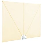 vidaXL Auvent latéral pliable de terrasse Crème 300 x 200 cm