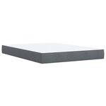 vidaXL Sommier à lattes de lit et matelas Gris foncé 160x200cm Velours