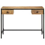 vidaXL Bureau 105x50x75 cm Bois massif Mangue