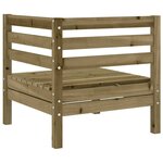 vidaXL Canapés d'angle de jardin 2 Pièces bois de pin imprégné