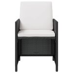 vidaXL Ensemble à manger d'extérieur 9 Pièces résine tressée et acacia