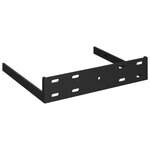 vidaXL Étagères d'angle flottantes 2 Pièces noir 35x35x3 8 cm MDF