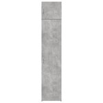 vidaXL Armoire de rangement mince gris béton 45x42 5x225 cm