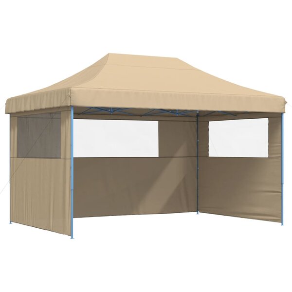 vidaXL Tente de réception pliable escamotable avec 3 parois latérales