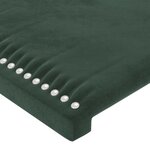 vidaXL Têtes de lit 4 Pièces Vert foncé 100x5x78/88 cm Velours