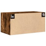 vidaXL Armoire murale chêne fumé 80x42 5x40 cm bois d'ingénierie
