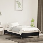 vidaXL Cadre de lit Noir 90x190 cm Velours
