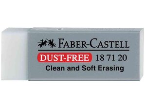 Gomme Plastique DUST-FREE Sans PVC 62x22x13mm Gris FABER-CASTELL