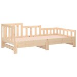 vidaXL Lit coulissant 2x(90x190) cm Bois de pin massif
