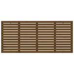 vidaXL Tête de lit murale Marron miel 206x3x91 5 cm Bois massif de pin