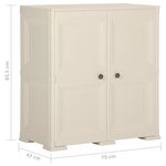 vidaXL Armoire plastique 79x43x85 5 cm design bois glace à la vanille