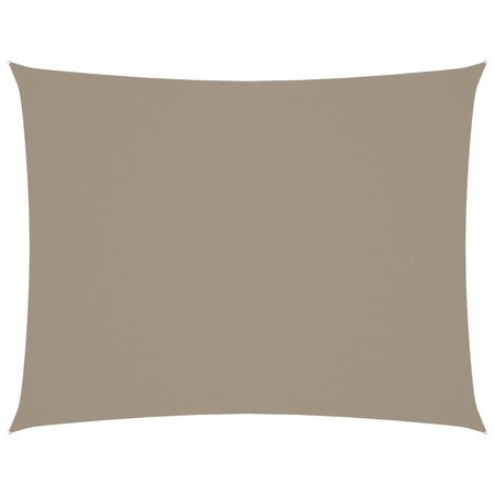 vidaXL Voile de parasol tissu oxford rectangulaire 4x5 m taupe