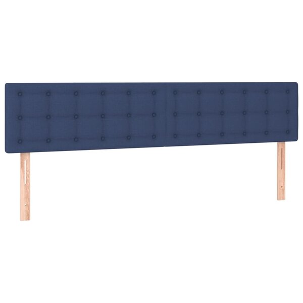 vidaXL Têtes de lit 2 Pièces Bleu 90x5x78/88 cm Tissu