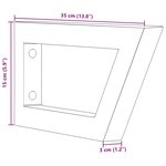 vidaXL Supports d'étagères pour lavabo 2 Pièces blanc trapèze acier