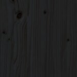 vidaXL Banc de jardin noir 108x35x45 cm bois massif de pin
