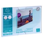 Porte Visuel Mural Horizontal A6 - Cristal - Exacompta