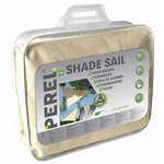 Perel Voile d'ombrage triangulaire 3 6 m Couleur crème GSS3360