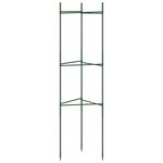 vidaXL Cage à tomates 2 Pièces 116 cm acier et PP