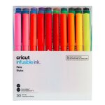 Cricut : 30 stylos assortis Pointe fine infusible ink