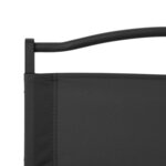 vidaXL Chaises de camping lot de 2 Noir 54x55x78 cm Tissu Oxford