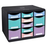 Moule De Classement Storebox Multi 11 Tiroirs Aquarel - Couleurs Assorties - Exacompta