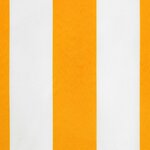 vidaXL Tissu de remplacement de cantonnière d’auvent jaune blanc 3 m