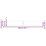 vidaXL Auvent latéral rétractable Marron 140x1000 cm