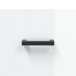 vidaXL Table de chevet murale blanc brillant 35x35x20 cm
