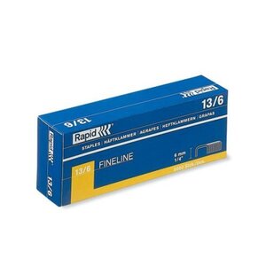Boite de 5000 Agrafes 13/6 zinguées RAPID