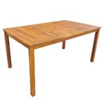 vidaXL Mobilier à dîner d'extérieur 5 Pièces Bois d'acacia solide