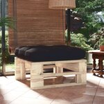 vidaXL Pouf palette de jardin bois de pin imprégné