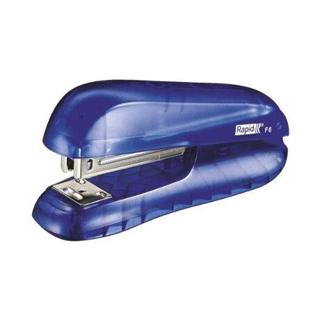 Agrafeuse de bureau F6 bleu demi bande cap 20 feuilles agrafes 24/6 et 26/6 RAPID