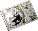 Pièce de monnaie en Argent g 93.3 (3 oz) Millésime 2023 Bullion Bar PANDA