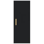 vidaXL Armoire murale Noir 34 5x34x90 cm Bois d'ingénierie