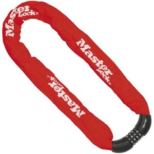 Chaîne antivol vélo à combinaison chaîne 90 cm - Rouge
