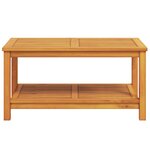 vidaXL Table Basse 90 x 50 x 45 cm Bois d'Acacia Massif