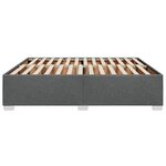 vidaXL Cadre de lit sans matelas gris foncé 180x200 cm tissu