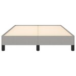 vidaXL Cadre de lit Gris clair 120x200 cm Tissu