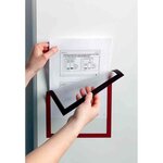 Sachet de 5 cadres d'affichage Duraframe dos magnétique format A3 noir DURABLE