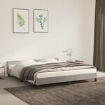 vidaXL Cadre de lit avec tête de lit Gris clair 180x200 cm Velours