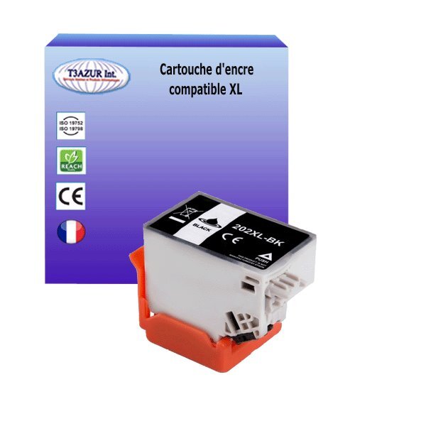 Cartouche compatible pour epson t02g1 / t02e1 (202xl) noire pour epson expression premium xp-6000  xp-6005