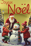 61-5835 Carte Joyeux Noël avec enveloppe blanche 12x17 5cm