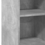 vidaXL Buffet gris béton 40x41x93 cm bois d'ingénierie